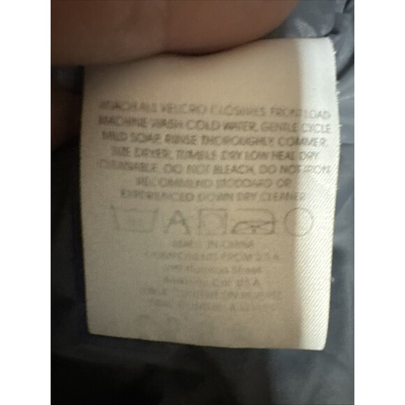 Vintage The North Face Goose Down Coat Jacket XL Beige Full Zip and botton - Picture 13 of 14